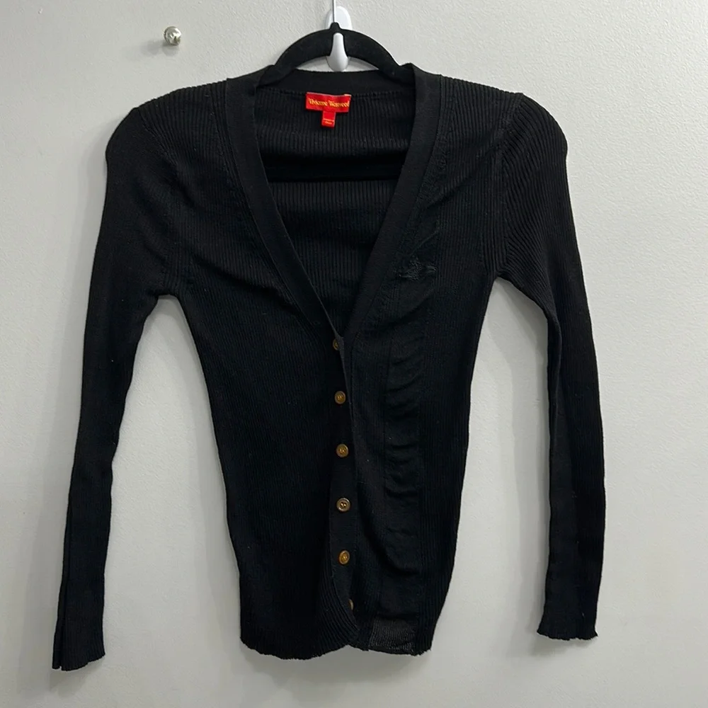 Vivienne Westwood ribbed cardigan sweater